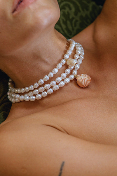 Rose Pearl Necklace - PRE ORDER