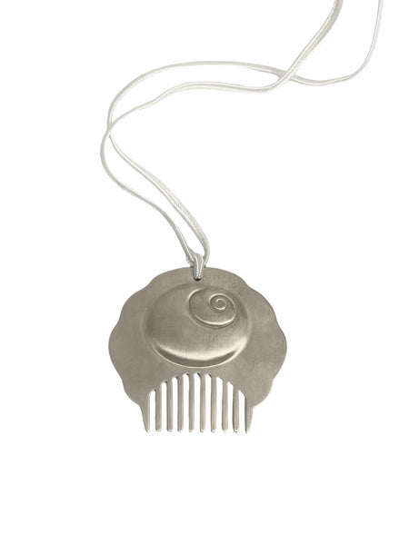 Nautilus Comb Necklace/ Bag Charm Brass