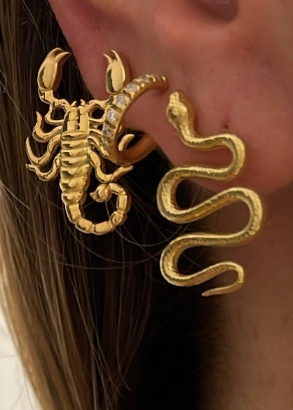 Scorpio Stud Earrings - Large