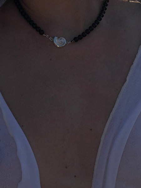 Nautilus Small Smoky Quartz Necklace