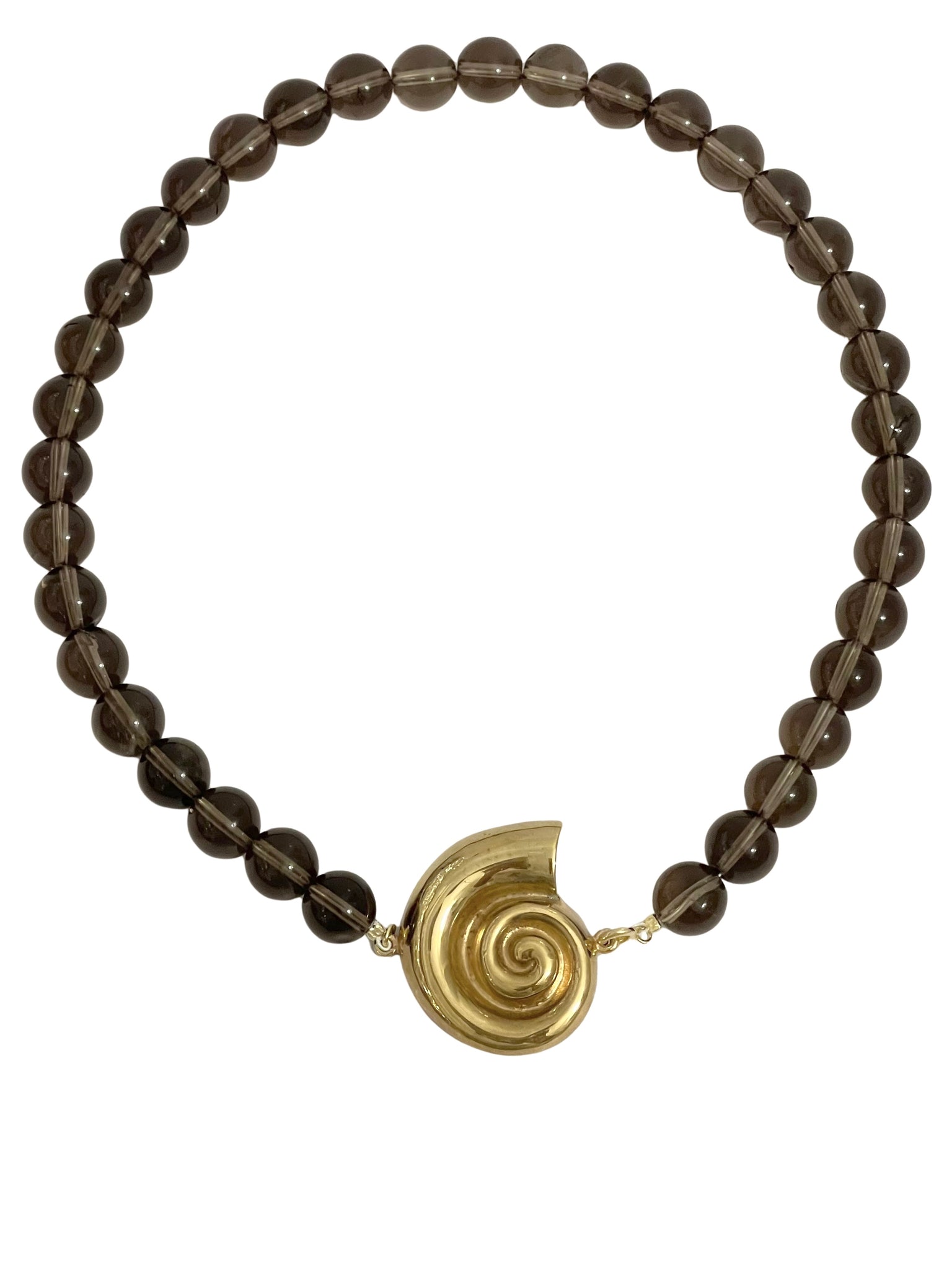Nautilus Smoky Quartz Necklace