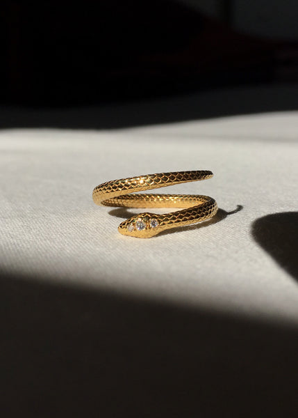 Diamond Python Ring