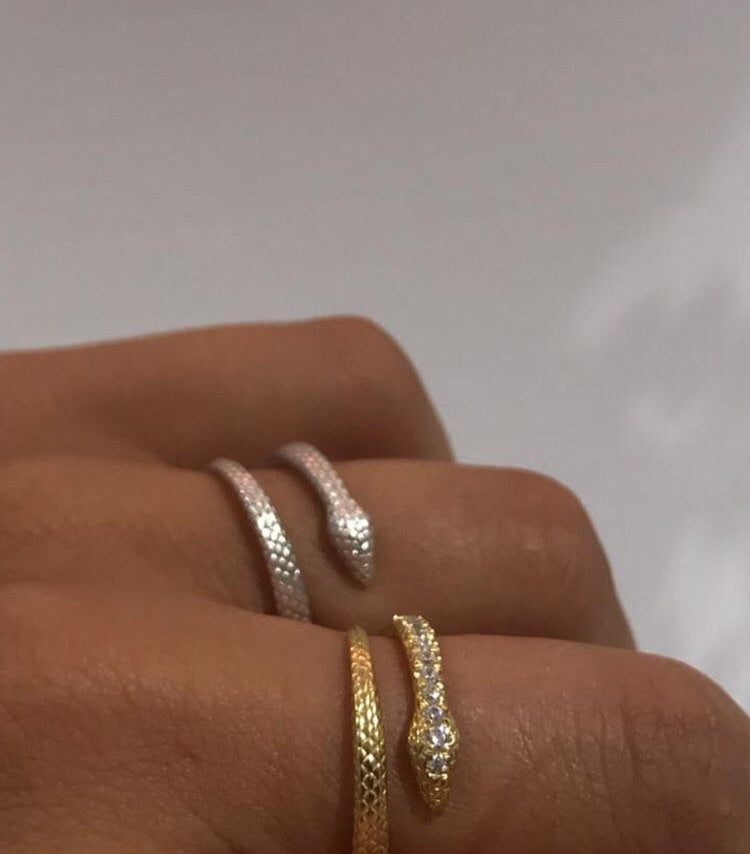 Python Gold Ring Python Ring with Gems – zenaisofficial