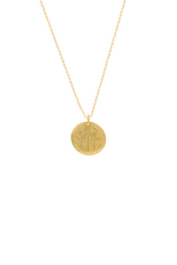 The Date Palm Mini Coin - 14k Solid Gold