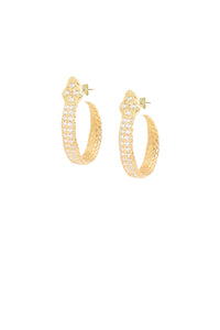 Python Small Hoops with Gems